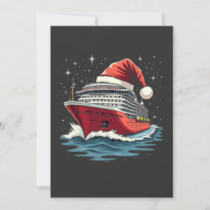 Kruisvaart met het gezin Kerstcruise Matching Kers Bedankkaart