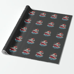 Kruisvaart met het gezin Kerstcruise Matching Kers Cadeaupapier