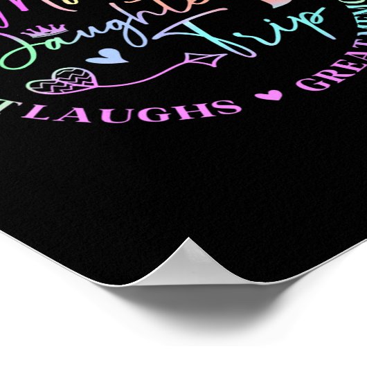 Kruisvaart Moeder Dochter Reis 2025 Grappige Moede Poster (Hoek)