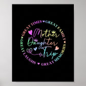 Kruisvaart Moeder Dochter Reis 2025 Grappige Moede Poster (Voorkant)