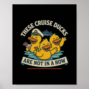 Kruisvaart Plezierige Familie Feest Met Eenden Op Poster