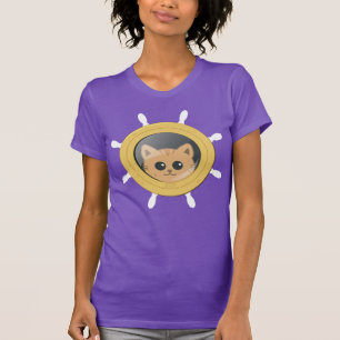 Kruisvaart Vakantie Moppige Kat Patrijspoort T-shirt