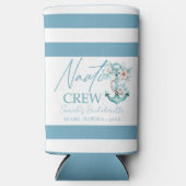 Kruisvaartochtendfeest Persoonlijke Nauti Crew Seltzer Blikjeskoeler (Voorkant)