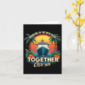 Kruisvakantie om samen het nieuwe jaar in te gaan  kaart (Gele Bloem)