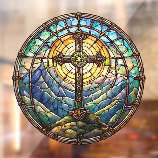 Kruisvenster vastklikken raamsticker (Vel 2)