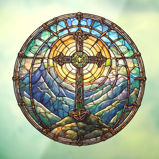 Kruisvenster vastklikken raamsticker (Vel 3)