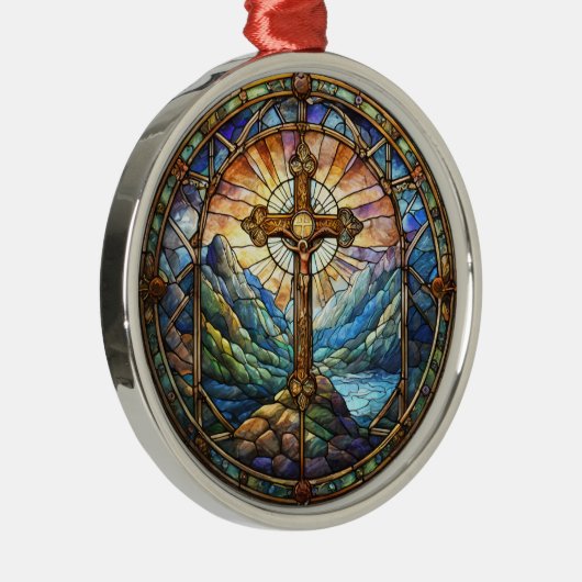 Kruisversiering Metalen Ornament (Rechts)