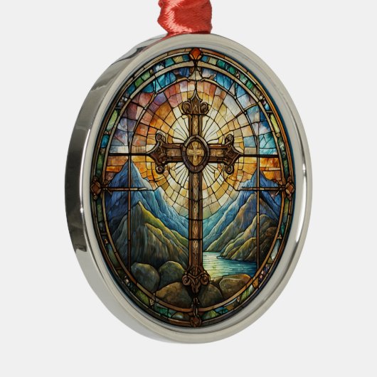 Kruisversiering Metalen Ornament (Rechts)