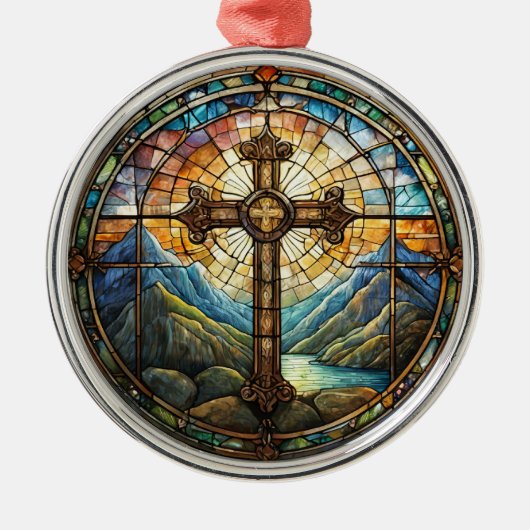 Kruisversiering Metalen Ornament (Voorkant)