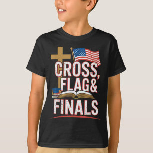 Kruisvlag en eindexamens Christelijke Conservatiev T-shirt