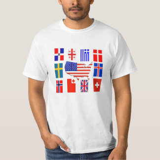 KRUISVLAKKEN OVER DE WERELD T-SHIRT