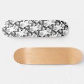 Kruisvormige botten filigree skateboard (Horizontaal)