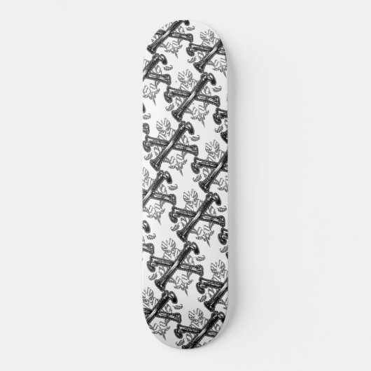 Kruisvormige botten filigree skateboard (Voorkant)