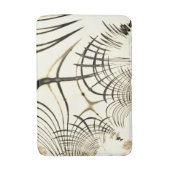 Kruisvormige noten, bruin of khaki, kromde sporen  badmat (Voorkant Verticaal)