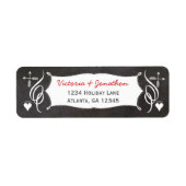 Kruisvormige pijlen op het bord Harten kruiste sni Etiket (Voorkant)