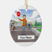 Kruiswacht - Vrouw Keramisch Ornament (Rechts)