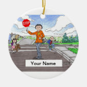 Kruiswacht - Vrouw Keramisch Ornament (Voorkant)