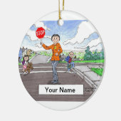 Kruiswacht - Vrouw Keramisch Ornament (Links)