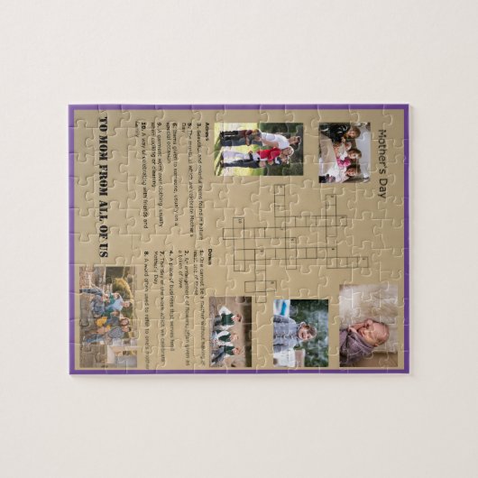  kruiswoord - Jigzaag Puzzle Legpuzzel (Horizontaal)