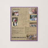  kruiswoord - Jigzaag Puzzle Legpuzzel (Verticaal)