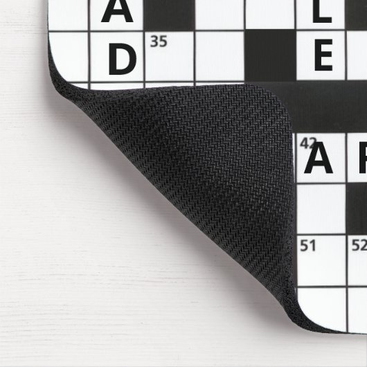 Kruiswoord Puzzel Auto Dealership Muismat (Hoek)