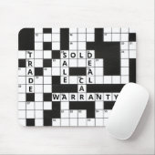 Kruiswoord Puzzel Auto Dealership Muismat (Met muis)