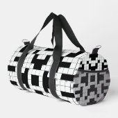 Kruiswoord Puzzel Design Duffel Bag Plunjezak (Rechterhoek)