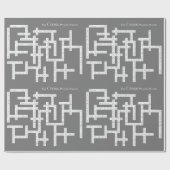 Kruiswoorden Puzzle Semantics Humor Grey Cadeaupapier (Vlak)