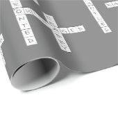Kruiswoorden Puzzle Semantics Humor Grey Cadeaupapier (Rol Hoek)