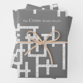 Kruiswoorden Puzzle Semantics Humor Grey Inpakpapier Vel (In situ)