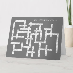 Kruiswoorden Puzzle Semantics Humor Grey Kaart