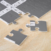 Kruiswoorden Puzzle Semantics Humor Grey Legpuzzel (Zijkant)