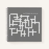Kruiswoorden Puzzle Semantics Humor Grey Notitieboek (Voorkant)