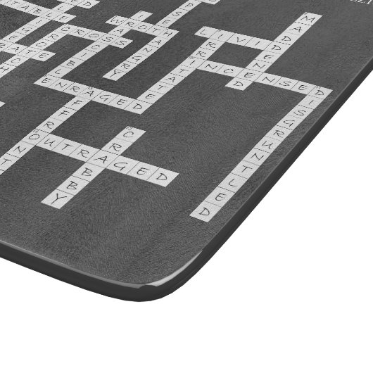 Kruiswoorden Puzzle Semantics Humor Grey Snijplank (Hoek)