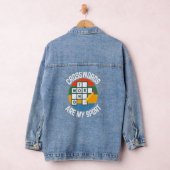 Kruiswoorden zijn mijn sport, puzzelvans denim jacket (Hangar)