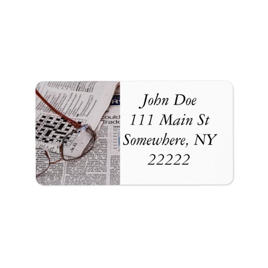 Kruiswoordgenie Etiket (Voorkant)