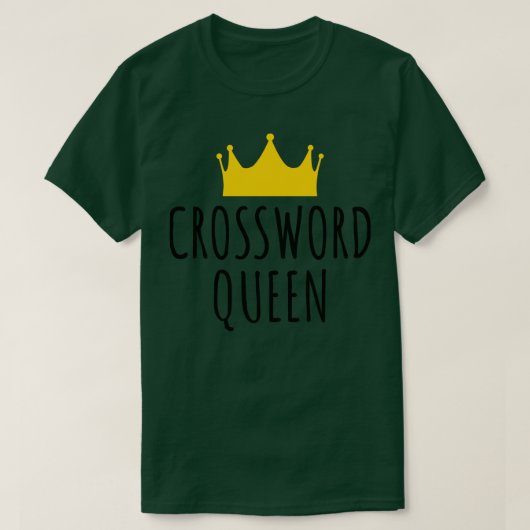 Kruiswoordkoningin T-shirt (Design voorkant)