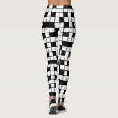 Kruiswoordpatroon Leggings (Achterkant)