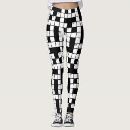 Kruiswoordpatroon Leggings