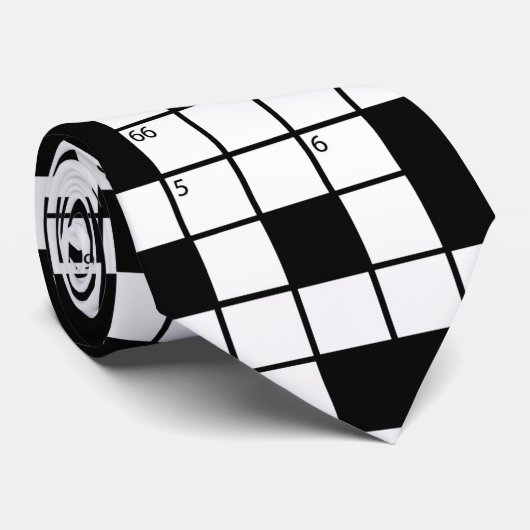 Kruiswoordpatroon Stropdas (Opgerold)