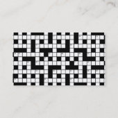 Kruiswoordpatroon Visitekaartje (Achterkant)