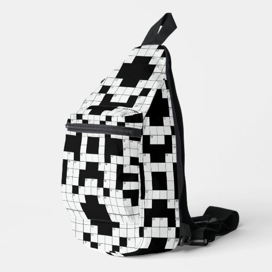 Kruiswoordpuzzel Design Sling Bag (Rechterhoek)