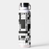 Kruiswoordpuzzel met woorden waterfles (Achterkant)