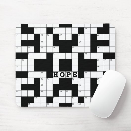 kruiswoordpuzzel muismat (Met muis)