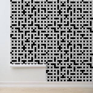 Kruiswoordpuzzel Nieuwigheid Leuk grillig patroon Behang