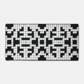 Kruiswoordpuzzel ontwerp bureaumat (Voorkant)