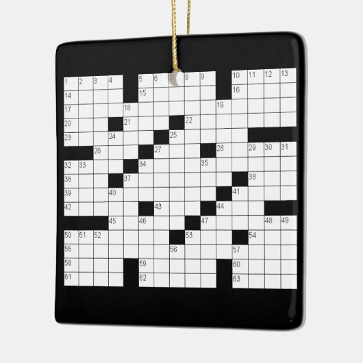 Kruiswoordpuzzel Ornament (Links)