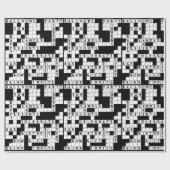 Kruiswoordpuzzel verjaardag cadeaupapier (Vlak)