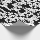 Kruiswoordpuzzel verjaardag cadeaupapier (Hoek)