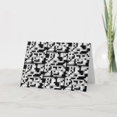 kruiswoordpuzzel verjaardag kaart (Voorkant)